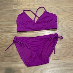 Purple athleta bathing suit